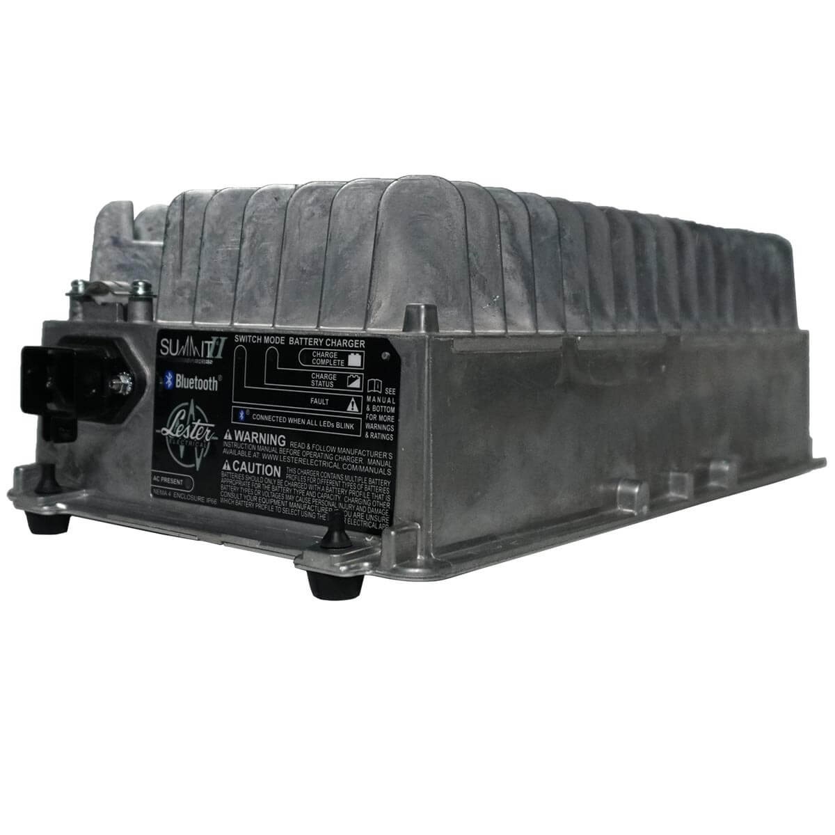 Side View: 1050W SUMMIT SERIES II - 24-48V switch mode (high frequency) industrial battery charger